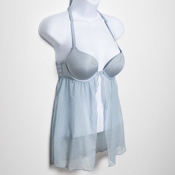 La Senza in XS Baby Doll Lingerie (Light blue) - Picture 2 of 5